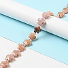 Natural Pink Ocean Jasper/Ocean Agate Beads Strands G-D475-02F-4