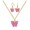 Alloy Acrylic Earrings & Necklaces Jewelry Sets SJEW-PH01380-05-1