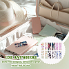 12Pcs 6 Styles Leopard Print Flower Donut Printed Polyester Necklace Anti-Winding Display Cards CDIS-OC0001-13-5