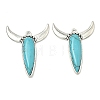 Bohemian Synthetic Turquoise Cattle Pendants FIND-Z112-01AS-03-1