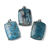 Natural Apatite Pendants G-Z070-01P-04-1