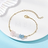 304 Stainless Steel Satellite Chains & Natural Gemstone Chip Beads Bracelets BJEW-JB12714-2