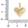 Brass Rhinestone Pendants RB-CBA2C2D-03G-3