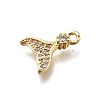 Brass Micro Pave Cubic Zirconia Pendants KK-D312-12G-2