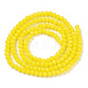 Opaque Solid Color Glass Beads Strands EGLA-A034-P2mm-D04-2