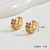 Luxurious Vintage Double Row Sparkling Colorful Zirconia Earrings for Women. AY4359-1-1