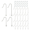 100Pcs 3 Styles 316 Surgical Stainless Steel Earring Hooks FIND-YW0005-50-1