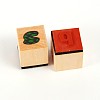 Letters Number Symbol Wooden Stamp Sets X-AJEW-E008-03M-4