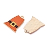 Thanksgiving Day Theme Alloy Enamel Pendants X1-ENAM-T020-35J-2