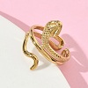 304 Stainless Steel Cuff Open Rings for Women RJEW-L341-01B-G-3