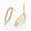 Brass Stud Earring Findings X-KK-S354-233-NF-1