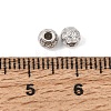 925 Sterling Silver Micro Pave Clear Cubic Zirconia Beads SE-CBAF1B2-05P-2