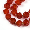 Natural Carnelian(Dyed & Heated) Beads Strands G-T140-09B-4