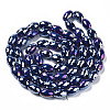 Electroplate Glass Beads Strands EGLA-S194-15A-A03-2