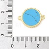 Brass & Synthetic Turquoise Connector Charms GG-CBA6938-17G-02-3