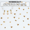 HOBBIESAY 180Pcs 6 Style Tibetan Style Alloy Tube Bails FIND-HY0002-02-4