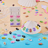 44Pcs 11 Colors Fish Spray Painted Alloy Enamel Beads FIND-TA0010-35-7