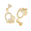 Brass Micro Pave Cubic Zirconia Pendants LS-KK-I475-05G-06-2
