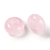 Resin European Beads with Glitter Powder RESI-F055-07I-2