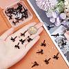 40Pcs Bowknot Alloy Stud Earring Findings FIND-SP0001-16EB-3