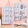 Felt Hanging Hair Claw Clip Organizer Holder for Women Girls AJEW-WH0083-89A-03B-4