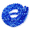 Transparent Crackle Baking Paint Glass Beads X1-DGLA-T003-01B-03-2