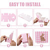 24Pcs 6 Colors Tartan Folding Paper Candy Packing Boxes with Rabbit Window CON-WH0085-193-4