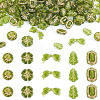 100G 110Pcs 5 Styles Transparent Acrylic Beads OACR-BT0001-08-1