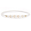 Fashion Plastic Imitation Pearl & Natural Freshwater Pearl & Glass Beaded Stretch Bracelets for Women SF7008-4-1