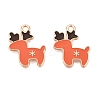 Christmas Theme Alloy Enamel Pendants ENAM-T020-10Q-2