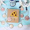 20Pcs Electroplate Sea Shell Pendant Decorations HJEW-BM00067-4
