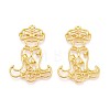 Alloy Open Back Bezel Big Pendants PALLOY-CJC0004-14G-1