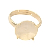Adjustable Brass 4 Prong Ring Settings KK-K414-04C-G-2