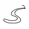 304 Stainless Steel Curb Chain Necklace for Men Women NJEW-K245-018A-1
