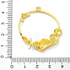 Ocean Theme Alloy Open Back Bezel Pendants PALLOY-F321-03E-G-3