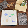 CRASPIRE 2 Sheets 2 Styles PVC Plastic Stamps DIY-CP0010-06A-4