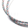 Polyester Cord Braided Bracelet Makings MAK-L043-03G-09-2