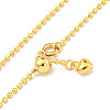 Heart 925 Sterling Silver Ball Chain Necklaces NJEW-C052-04G-2