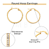 5 Pairs 5 Style Crystal Rhinestone Hoop Earrings EJEW-DC0001-24-4