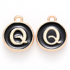 Golden Plated Alloy Charms LS-ENAM-S118-02Q-1