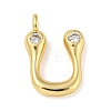 Rack Plating Brass Micro Pave Cubic Zirconia Pendants KK-A200-24G-U-1