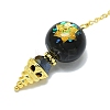 Round Resin Dowsing Pendulum Big Pendants G-C117-01G-05-2