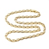 Brass Micro Pave Cubic Zirconia Geometric Tennis Necklaces NJEW-C121-02C-G-4