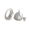 304 Stainless Steel Stud Earring Findings STAS-K254-03P-2