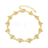 Brass Micro Pave Clear Cubic Zirconia Link Chain Bracelets for Women BJEW-A090-10B-G-4