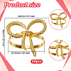 60Pcs Bowknot Alloy Napkin Rings AJEW-DR0002-68-2
