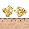 Textured 304 Stainless Steel & ABS Plastic Imitation Pearl Pendants STAS-C172-01B-G-3