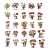 Potted Plant PET Stickers Set DIY-Z037-01E-3