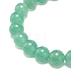Natural Green Aventurine Beaded Stretch Bracelet BJEW-JB08879-03-5