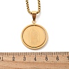 304 Stainless Steel Pendant Necklaces NJEW-Z058-01G-5